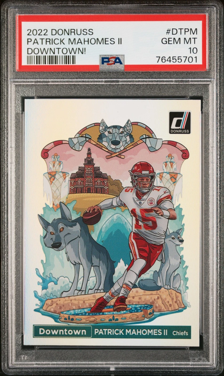 2022 Donruss Optic Downtown DT-PM Patrick Mahomes