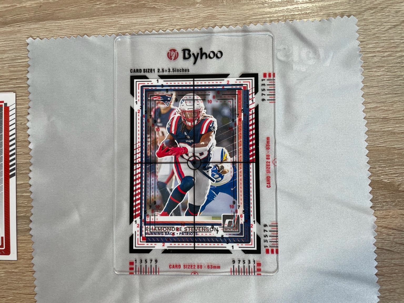 Example of a card with good centering and clean borders