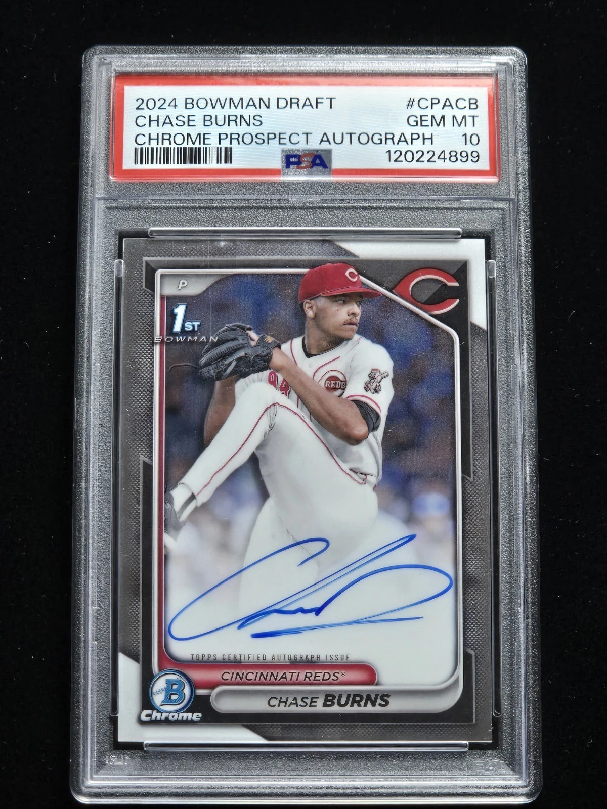 Chase Burns rookie card