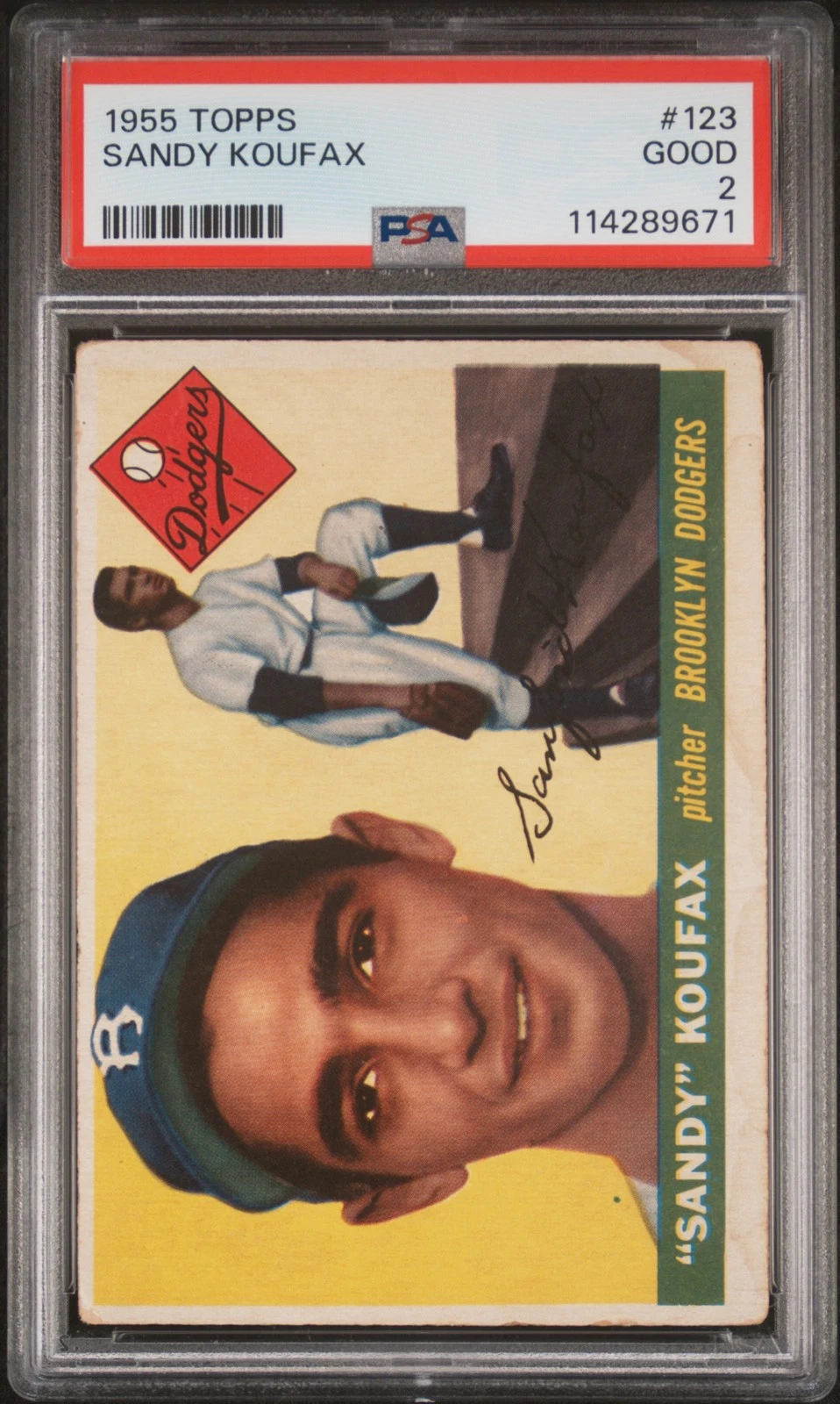 Sandy Koufax rookie card