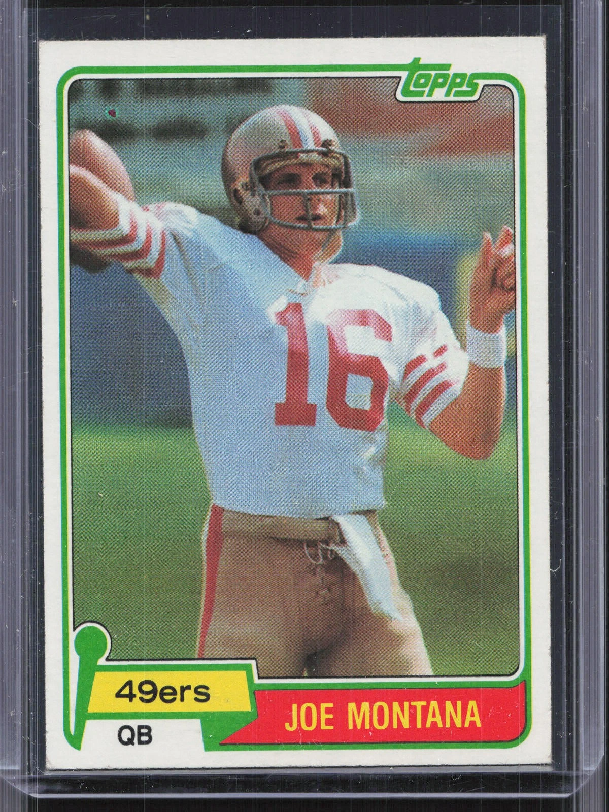 Joe Montana rookie card